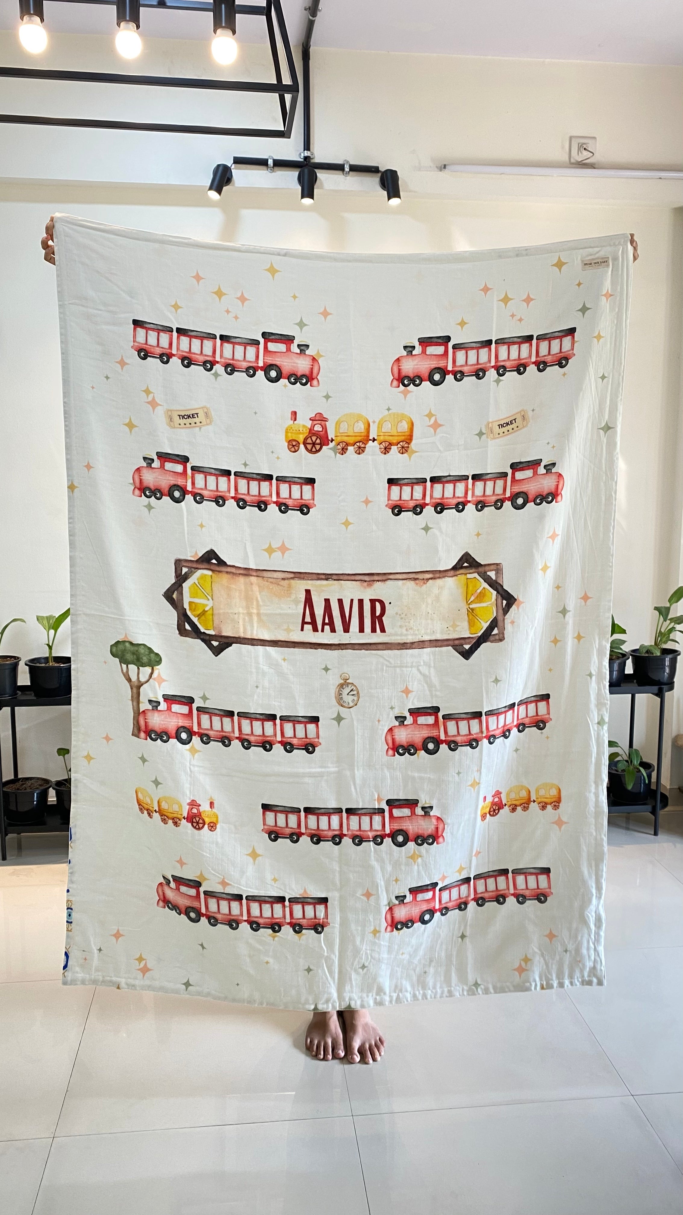 Little Train Customised Blanket